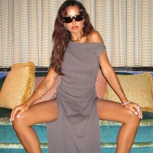 NWT LIONESS Original Sin Dress Slate